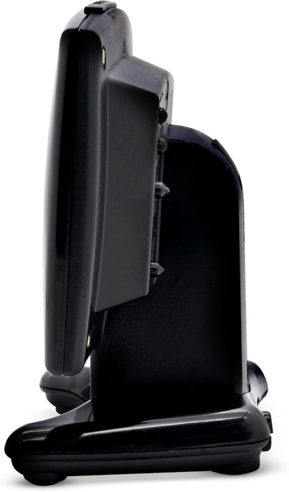 Acctim Jenson LED Digital in Black with USB-C Smart Connector Blue 0.9'' Display Alarm Clock