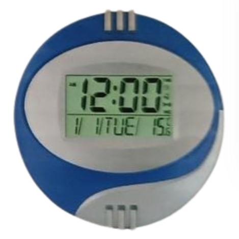 Kadio Kenko Round Digital Temperature Day/Date Display Wall Mounted Clock Available Multiple Colour