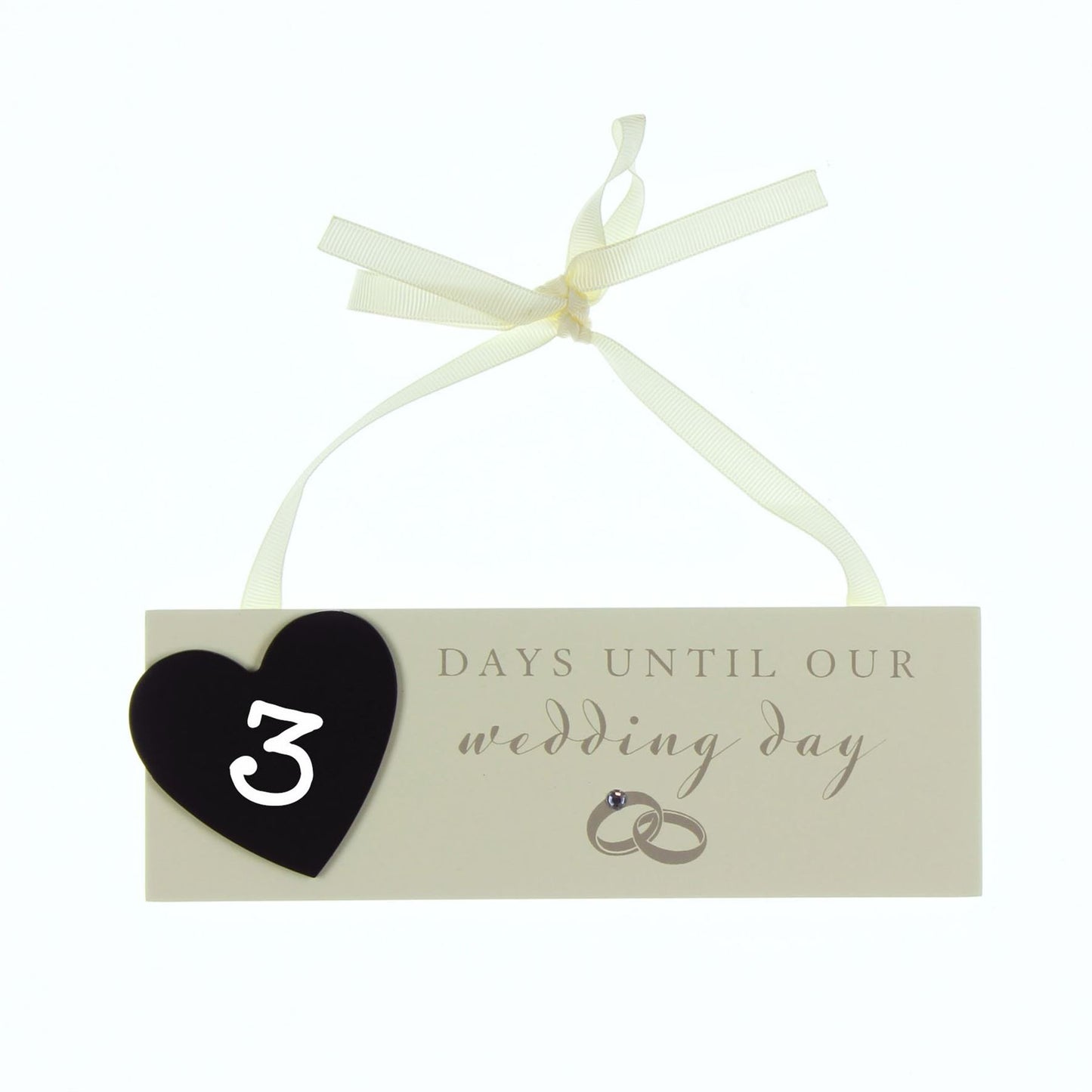 Amore Countdown to Wedding Plaque with Chalk