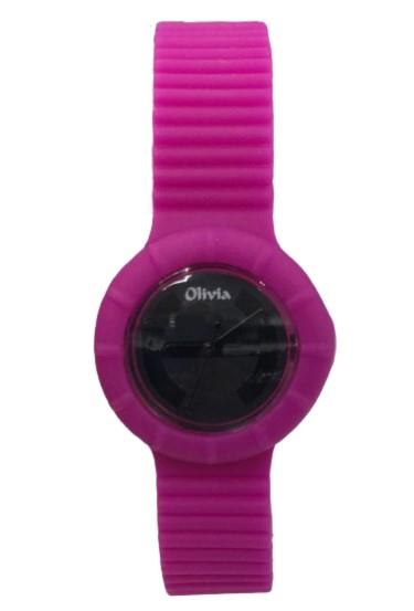 Olivia Ladies Girls Analogue Fashion Dial Rubber Strap Watch TOC - CLEARANCE NEEDS RE-BATTERY