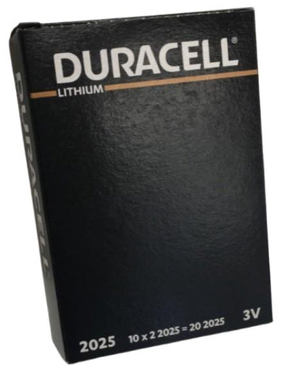 Duracell CR2025 3V Lithium - Pack of 2(Box of 10)