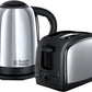 Russell Hobbs Lincoln Kettle and 2-Slice Toaster Polished Stainless Steel Silver 21830