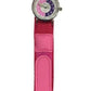 Olivia Children's Girls Analogue Quartz Time Teacher Watch with Pink Velcro Strap TOC146  - CLEARANCE NEEDS RE-BATTERY