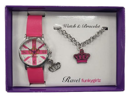 Ravel Funkygirlz Children fashion watch & Bracelet R33 Available Multiple Colour