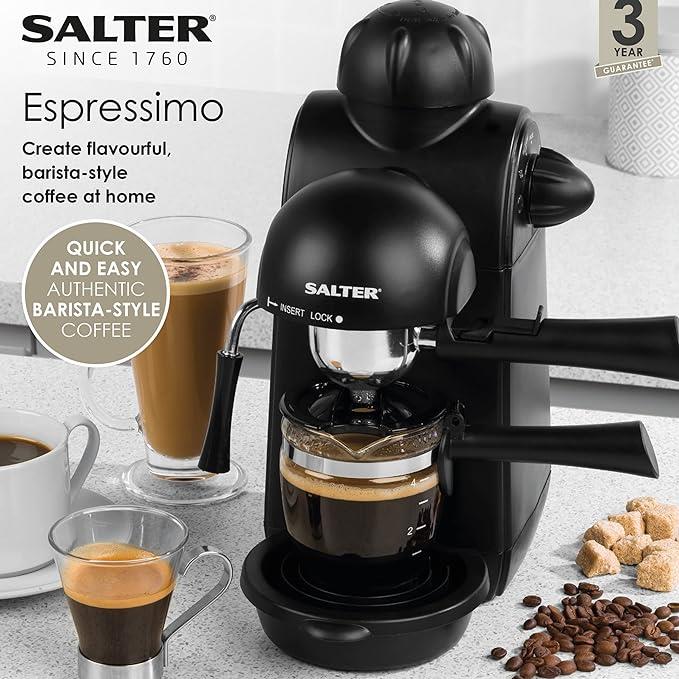 Salter Espressimo Coffee Machine 5-Bar Pressure - EK3131