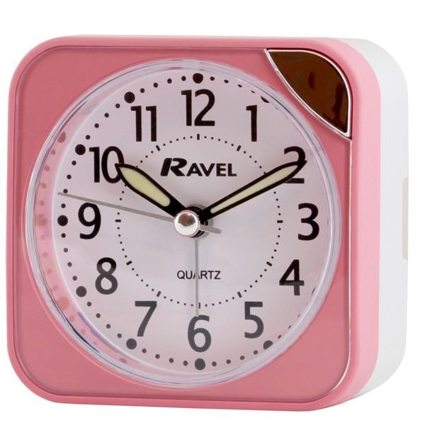 Ravel Small Square Quartz Travel Alarm Clock RC001 Available Multiple Colour