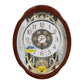 Rhythm Magic Motion Clock Crystal Decoration Wood Effect