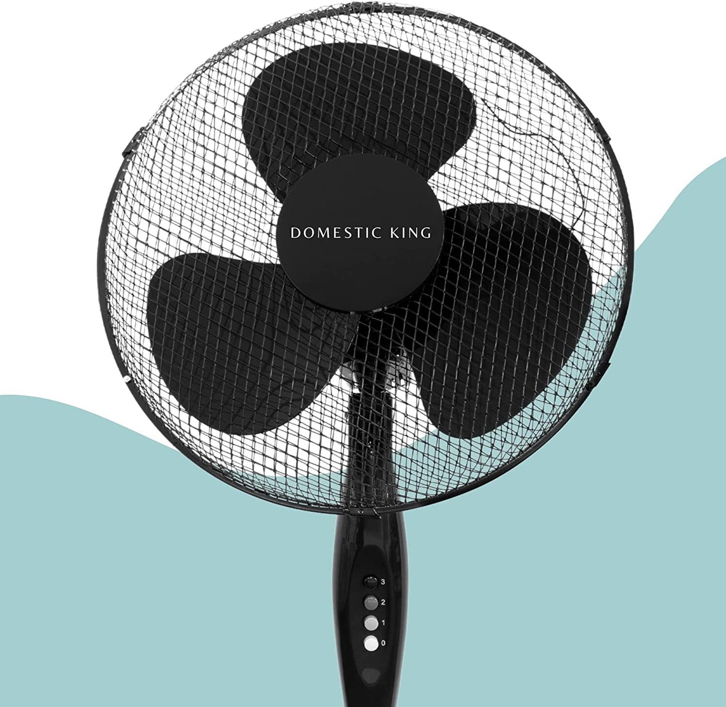 Domestic King 16 Inch Pedestal Fan Black- DK18070