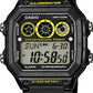Casio Mens Digital World Time Alarm Rubber Strap Watch Available Multiple Colour