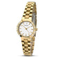 Sekonda Ladies Round Bling White Dial With Goldtone Bracelet Watch 2352