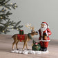 Santa and Reindeer Figurine