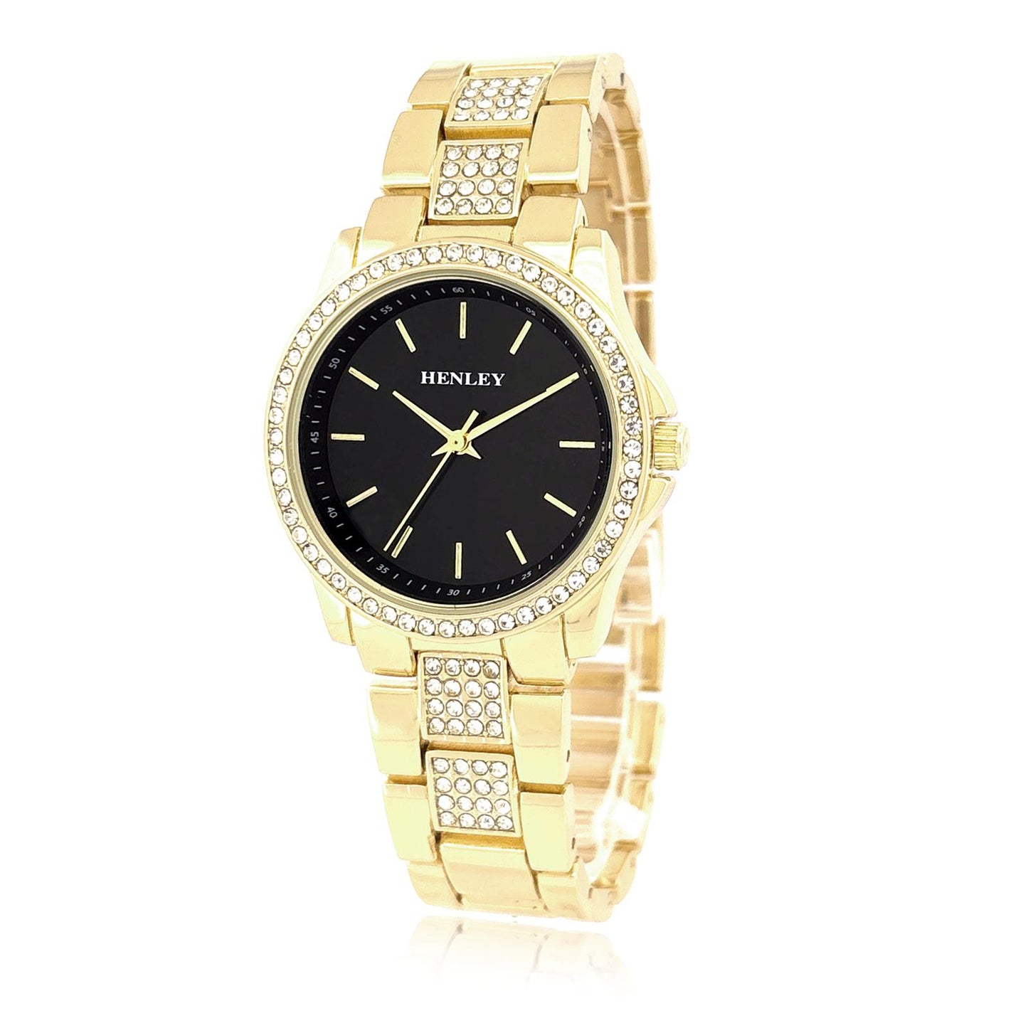 Henley Ladies Fashion Bling Dial with Bracelet Watch H07342 Available Multiple Colors