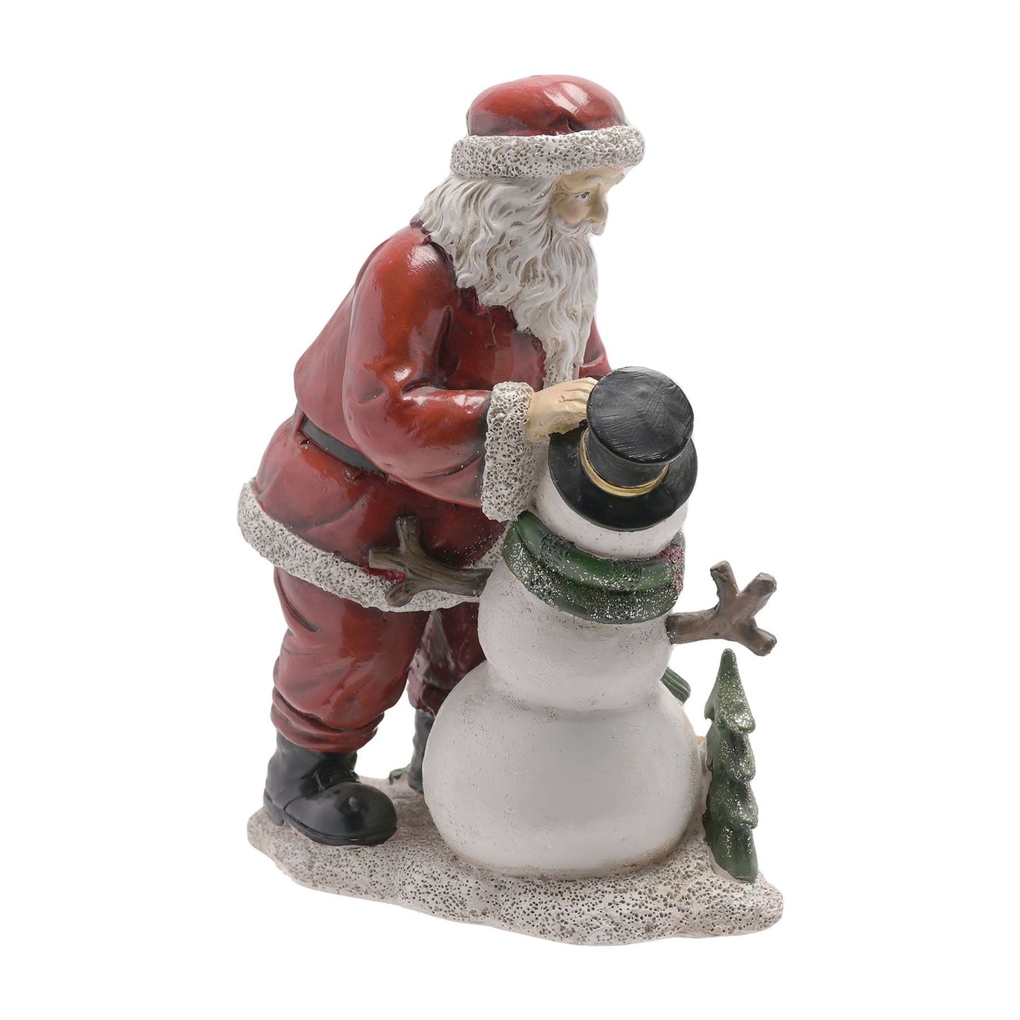 Santa and Snowman Figurine