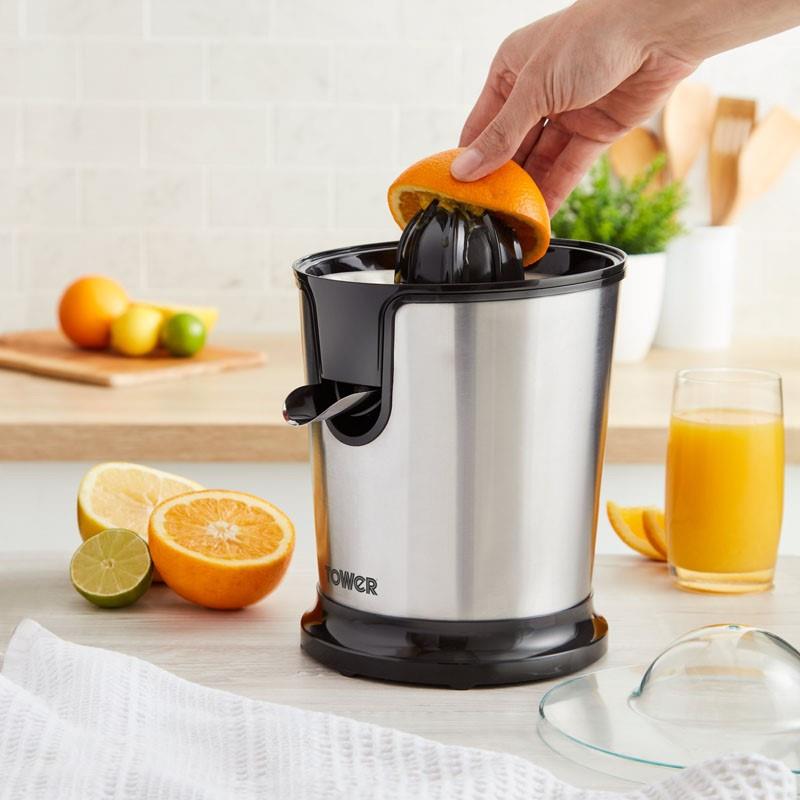 Tower Citrus Juicer Stainless Steel 100w