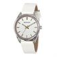 Henley Ladies Colourful Round silver tone case Faux Leather Strap Watch H06185 Available Multiple Colour