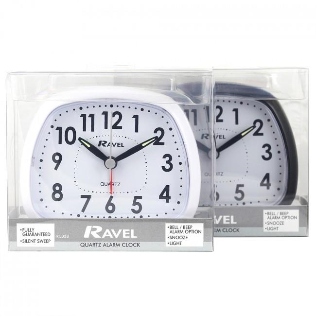 Ravel Silent Sweep, Crescendo and Light features Alarm Clock RC028 Available Multiple Colour