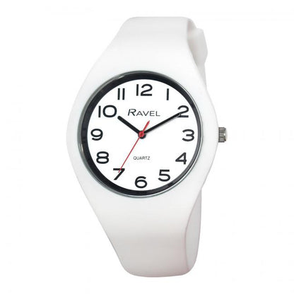Ravel Unisex Large Comfort Fit Silicone Watch R1804-1 Available Multiple Colour