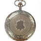 Jakob Strauss Classic Silver Tone & 12 Inch Brass Chain Pocket Watch - CLEARANCE NEEDS RE-BATTERY