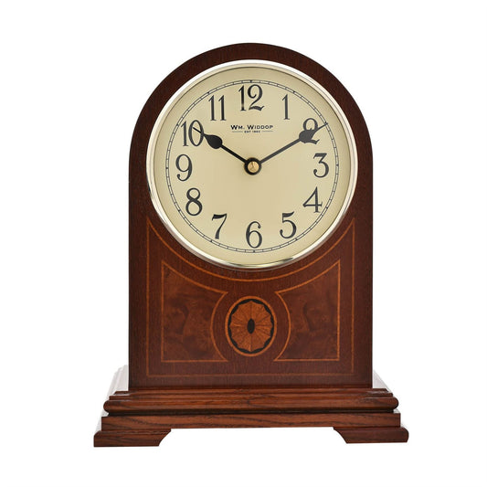 Wm Widdop Wooden Barrister Mantel Clock West,4x4,Ave Marie