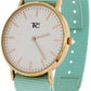 Tom Carter Basic Mens Ladies Coral 45mm Nylon Strap Watch Available Multiple Colour - CLEARANCE NEEDS RE-BATTERY