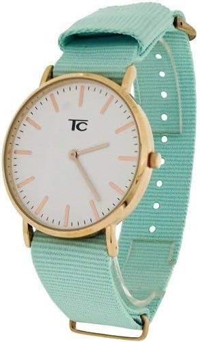 Tom Carter Basic Mens Ladies Coral 45mm Nylon Strap Watch Available Multiple Colour - CLEARANCE NEEDS RE-BATTERY