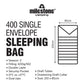 Milestone Single Envelope Sleeping Bag - 400gsm - 3 Seasons (Carton of 6)