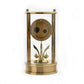 Wm. Widdop Gold Tone Skeleton Movement Cylindrical Mantel Clock