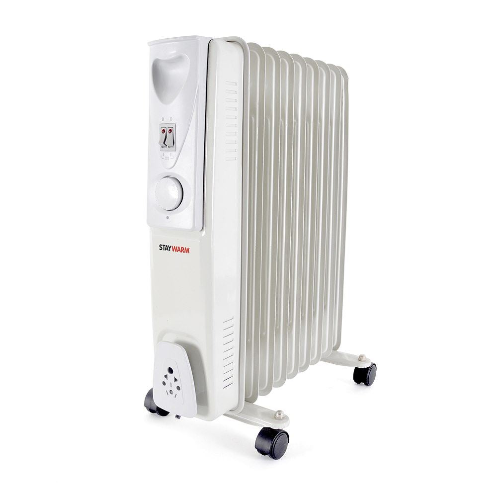 StayWarm 2000w 9 Fin Oil Radiator - Grey