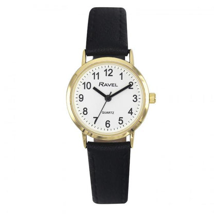 Ravel Ladies Basic Fox Leather Strap Watch R0129L Available Multiple Colour