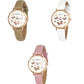 Henley Women's Rose Gold Butterfly Caramel  Leather Strap Watch H06172 Available Multiple Colour