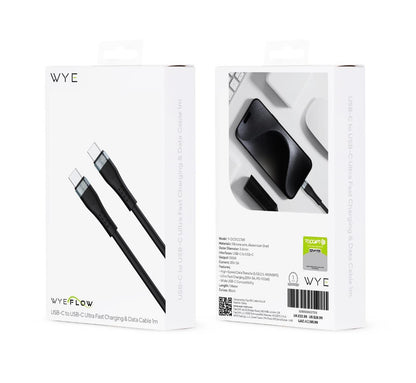 Ultra Fast 100W WYEFLOW USB-C to Type-Charging & Data Cable GaN lll
