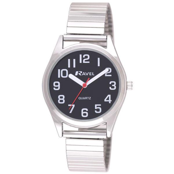 Ravel Ladies Classic Super Bold Easy Read Expander Bracelet Watch R0225L Available Multiple Colour