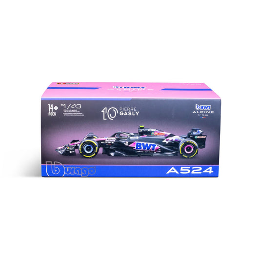 1:43 F1 Bwt Alpine F1 Team A524 2024 With Helmet Gasly - Diecast Model car Collectables