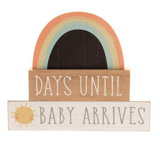 Petit Cheri Countdown Plaque "Days Until Baby Arrives"