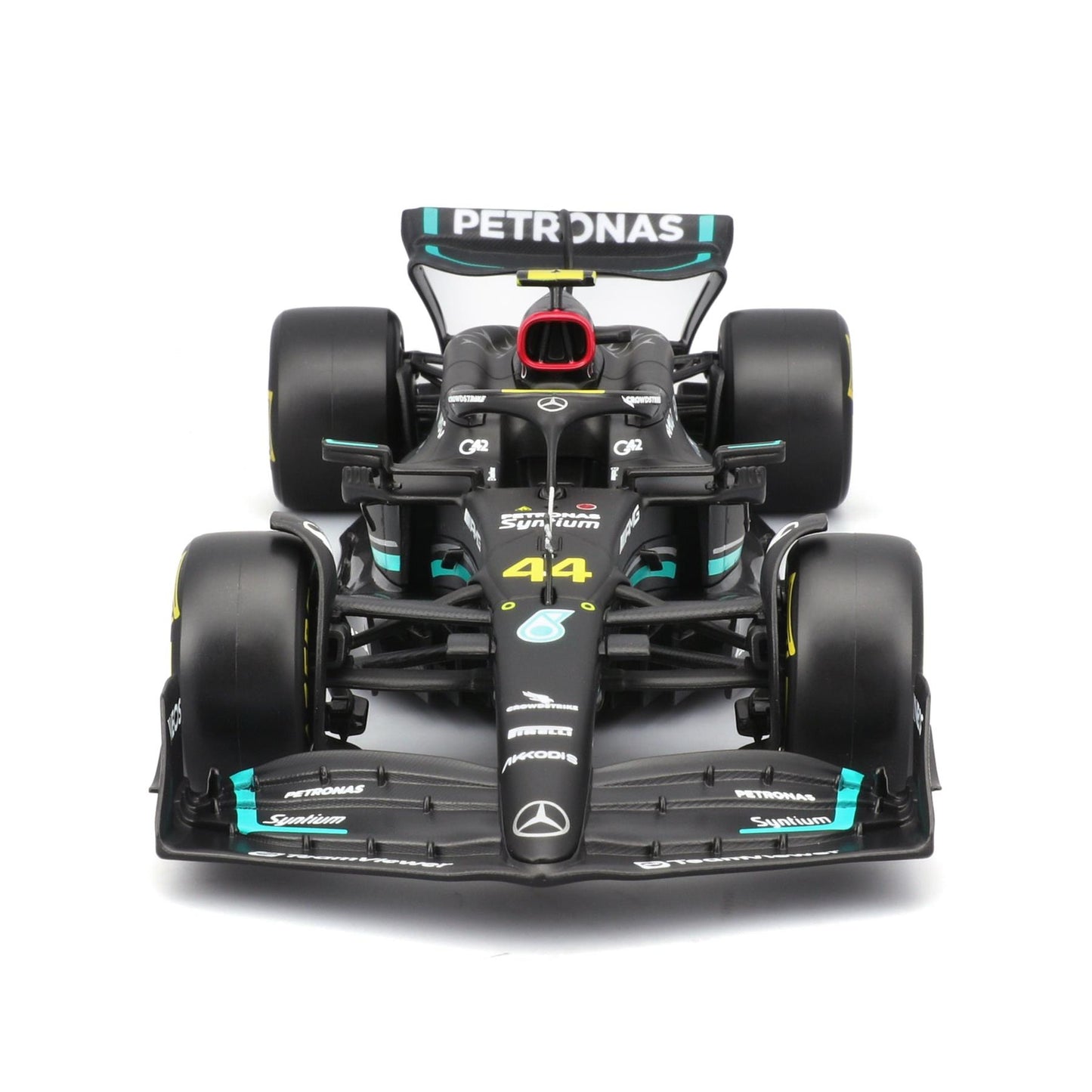 F1 MERCEDES AMG W14 2023 WITH DRIVER FIGURE HAMILTON 1:24