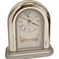 Twins Arch Roman Number White Dial Light/Snooze with Silent Sweep Alarm / Mantel Clock Available Multiple Colour