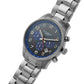 Accurist Mens Dated Chronograph Grey Dial with Silver Stainless Steel Bracelet Watch 7408