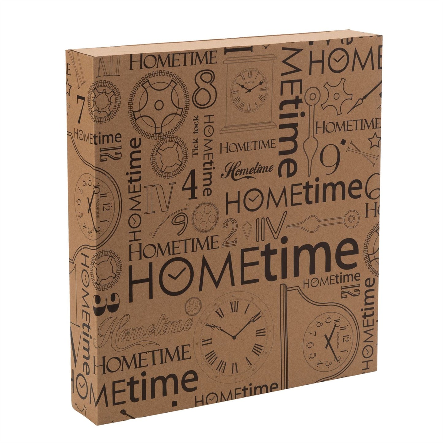 Hometime Round Metal Wall Clock 13" - Silver