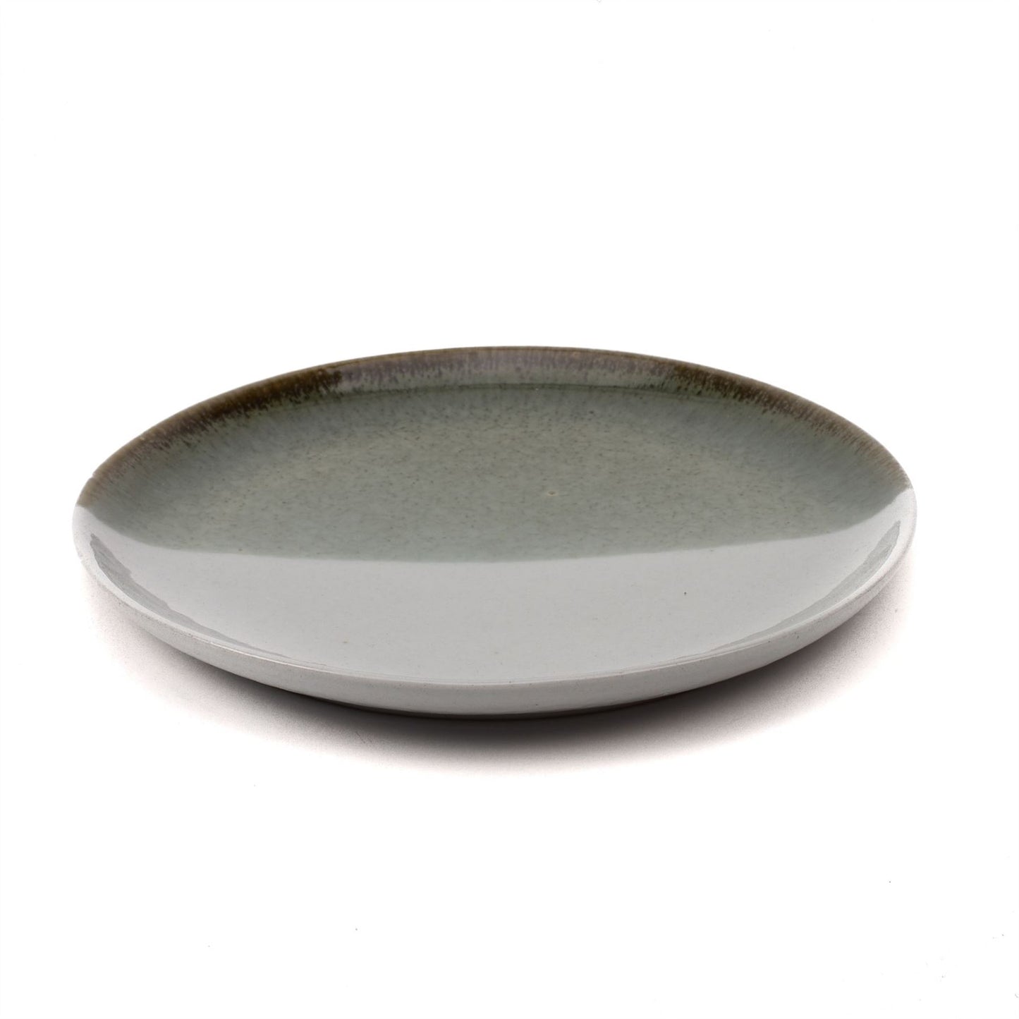 Hestia Set of 4 Reactive Glaze Grey Side Plates 18cm