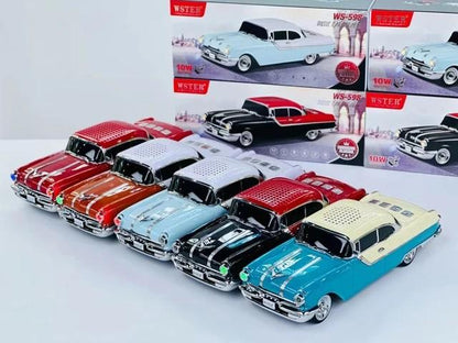 WSTER Wireless Bluetooth Car Speaker with TF/USB/FM - CADILLAC Available Multiple Colour