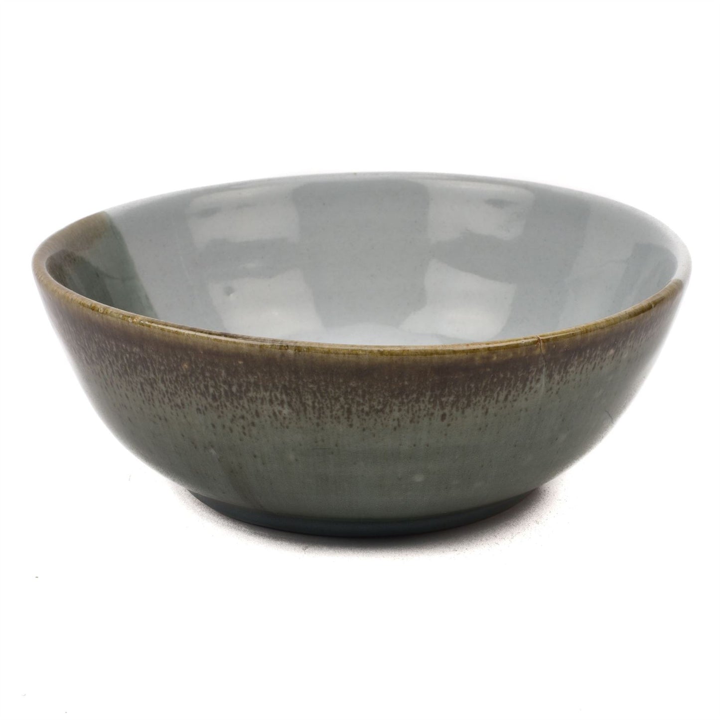 Hestia Set of 4 Reactive Glaze Grey Bowls