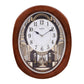 Rhythm Magic Motion Wall Clock Wood Frame/Pend/Auto