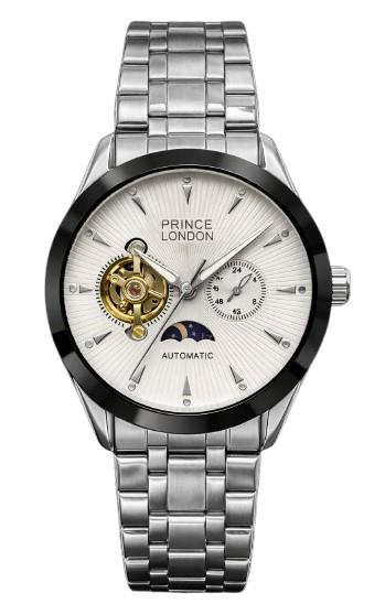 NYL Mens Automatic Metal Mechanical Round Face Multi Dial Analogue Metal Bracelet Watch NY London Available Multi Colour
