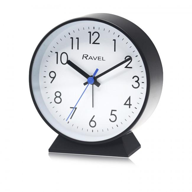 Ravel Bedside Modern Round Large Alarm Clock RC049 Available Multiple Colour