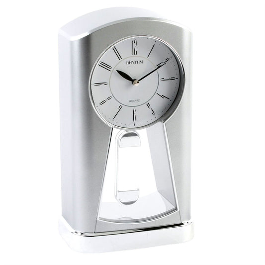 Rhythm Contemporary Motion Mantel Clock With Pendulum