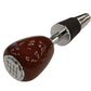 Miniature Gear Stick Paper Weight Gift Set Solid Dark Brown Wood IMP438RW