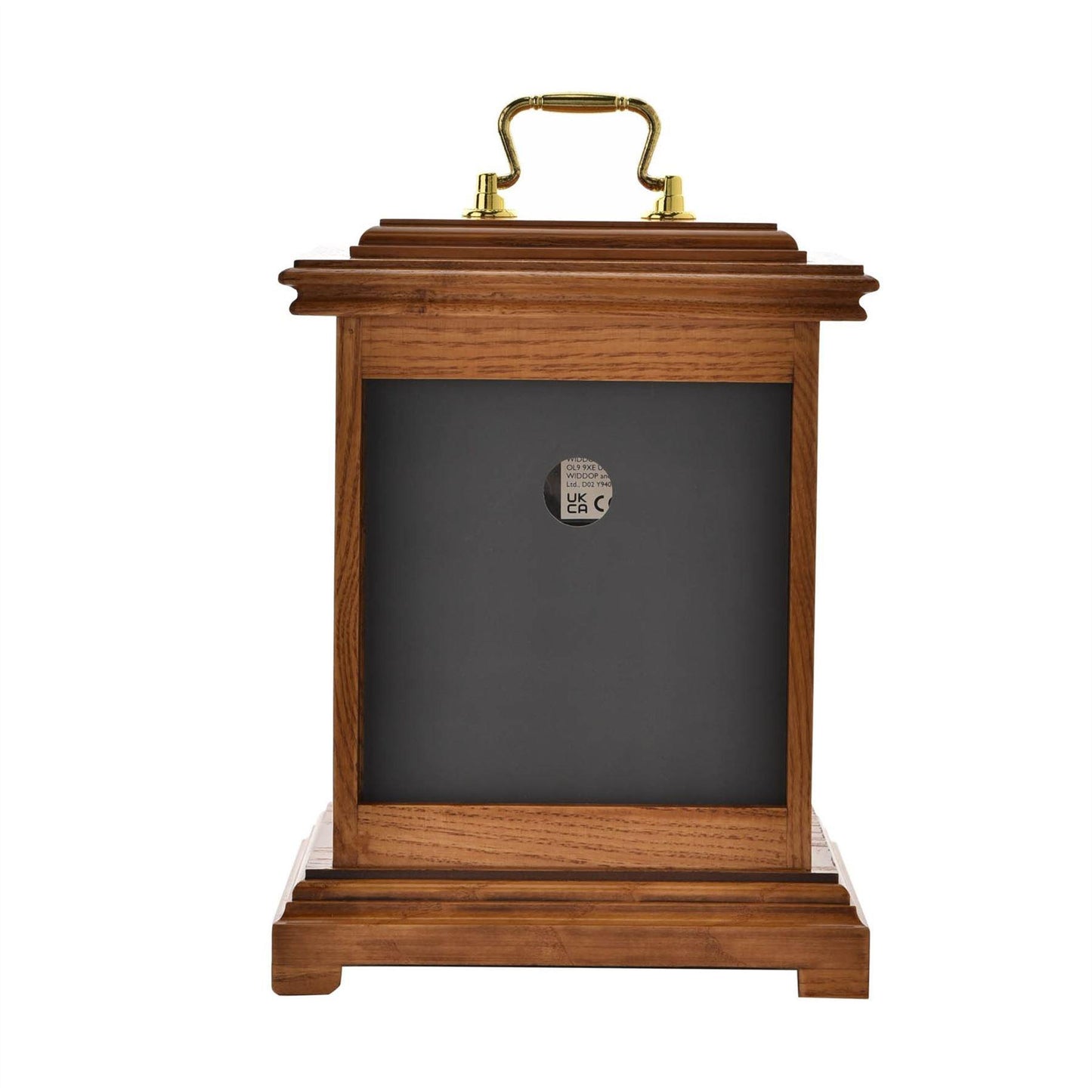 William Widdop Wooden Lantern Style Mantel Clock with Handle W2006