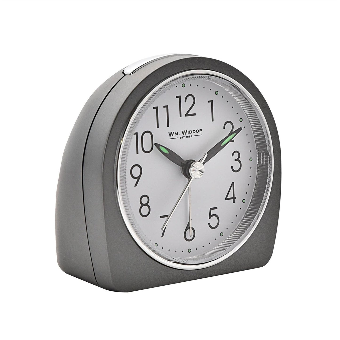 Wm.Widdop Silent Sweep Round Alarm Clock 9502 Available Multiple Colour