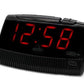Acctim Wade 1.2" Red LED Smart USB Connector Digital Black Alarm Clock 16553