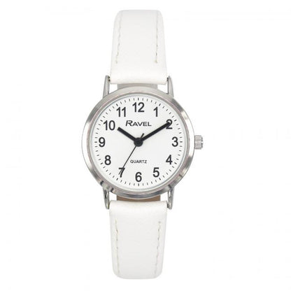 Ravel Ladies Basic Fox Leather Strap Watch R0129L Available Multiple Colour